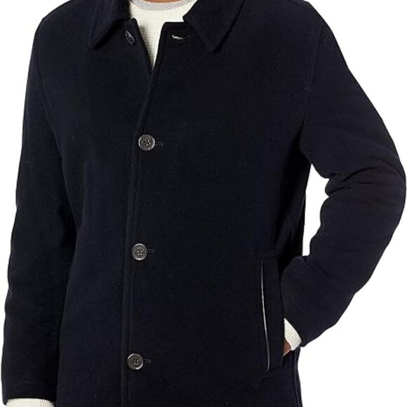 Cole Haan Signature Wool Blend Topper/Car Coat Men's Size Large - Picture 1 of 12